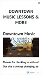 Mobile Screenshot of downtownmusiclessons.com